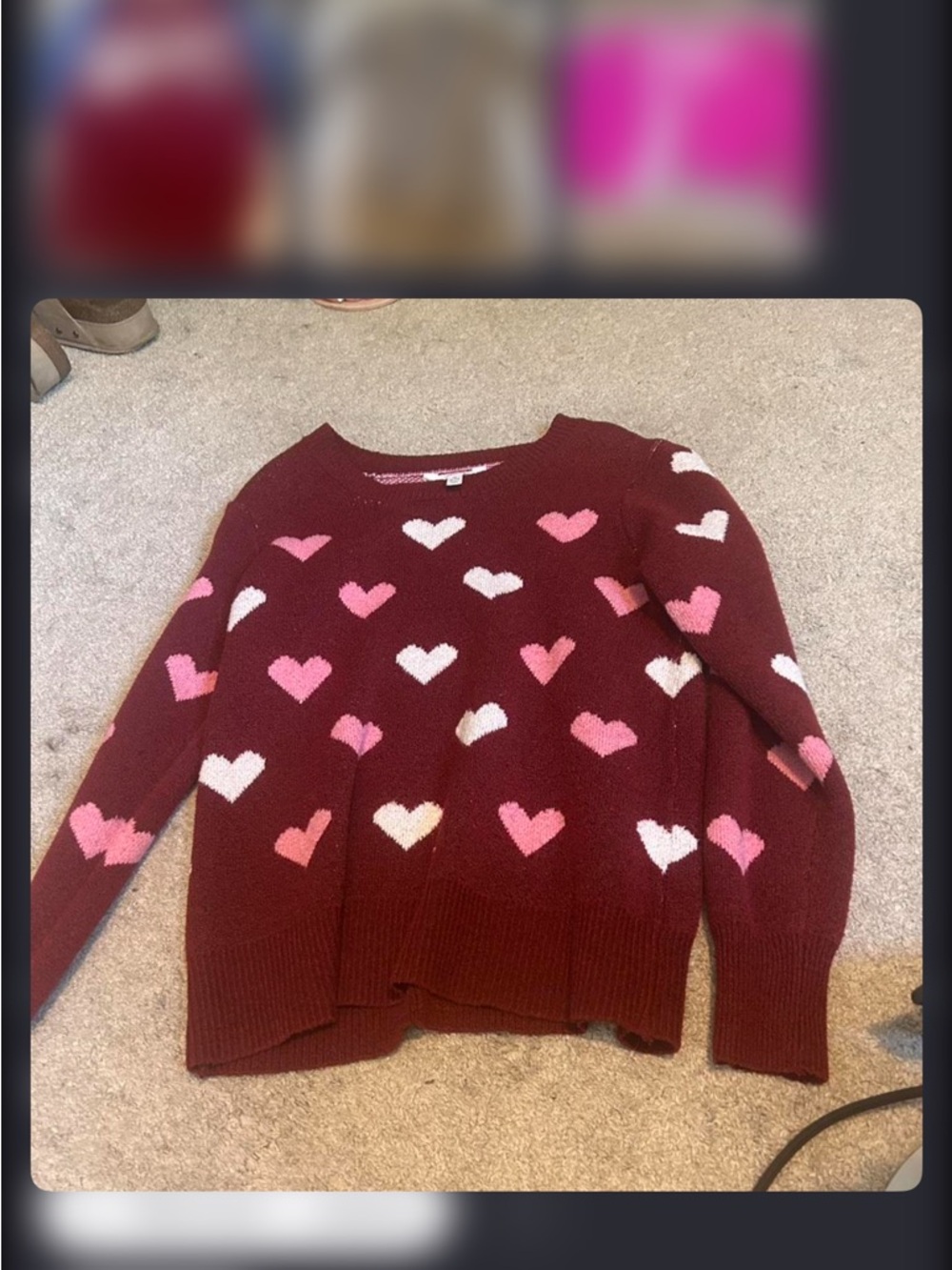 Valentines sweater